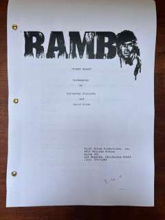 Rambo "First Blood" (1982) - Sylvester Stallone, Richard Crenna, Brian Dennehy, David Caruso, Jack Starrett - Carolco Pictures & Orion Pictures | Catawiki