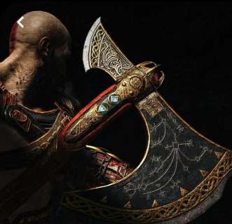 Vikings Kratos Leviathan axe ( God of War Replica Axes ) , GOW leval 7 Upgreted Cosplay, Prop Game | Catawiki