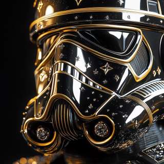 Artxlife - Swarovski Vuitton Gold Stormtrooper [XXL] | Catawiki