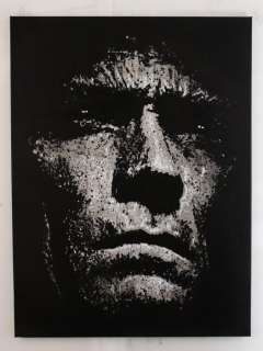 Clint Eastwood - Handpainted and signed painting - By artist Vincent Mink - Portrait | Catawiki