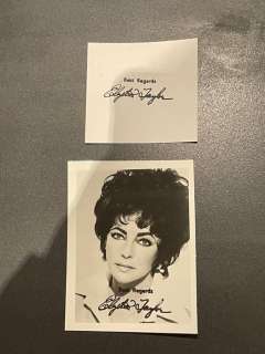 AUTOGRAPHE Imprimé sur photo Elizabeth TAYLOR (1932-2011). | Catawiki