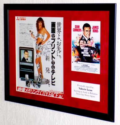James Bond 007: Never Say Never Again - Valerie Leon (Lady in Bahamas) Premium Framed, signed, Certificate of Authenticity