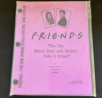 Friends - "The One Where Rose and Rachel Take a Break" - Episode 13 - Draft December 10, 1996 | Catawiki