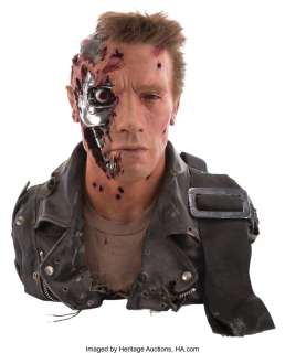 Arnold Schwarzenegger "Terminator" bust from Terminator 2: Judgment Day.... | Profiles in History