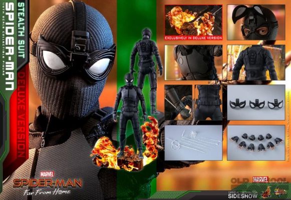 Spider-Man - Hot Toys - - Movie prop Hot Toys Far from Home HT904858 Costume furtif de Spider-Man Multicolore 1:6 version deluxe | Catawiki