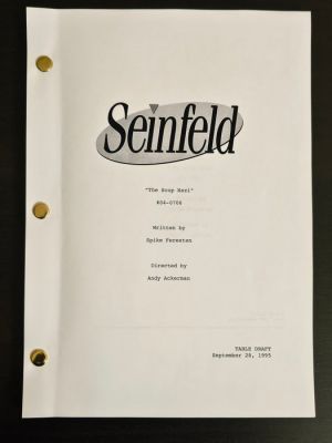 Seinfeld "The Soup Nazy" S7.E6 - Jerry Seinfeld, Jason Alexander, Michael Richards, Julia Louis-Dreyfus - West-Shapiro, Castle Rock Entertainment