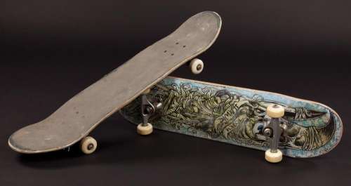 Lot 988 - Pair of Jaden Smith “Dre Parker” skateboards from The Karate Kid
