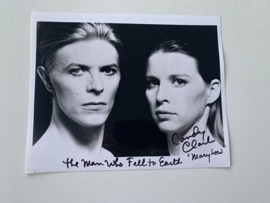 The Man Who Fell to Earth - David Bowie and Candy Clark - signed by Candy Clark, with COA | Catawiki