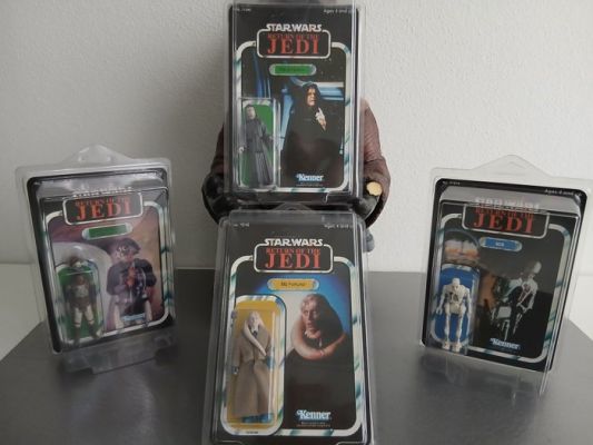 Star Wars Episode VI: Return of the Jedi - Kenner - 4 Action Figures(Bib Fortuna-The emperor- 8D8-Lando Calrissian Skiff Guard) -special | Catawiki