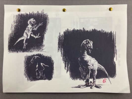 Jurassic Park - 13 Storyboards - Baby Raptor in Nursery scene - Universal Pictures | Catawiki