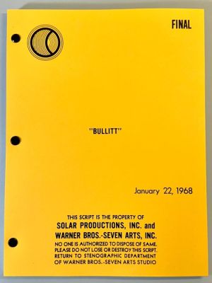 Bullitt (1968) - Final Script - Steve McQueen - Warner Bros. | Catawiki