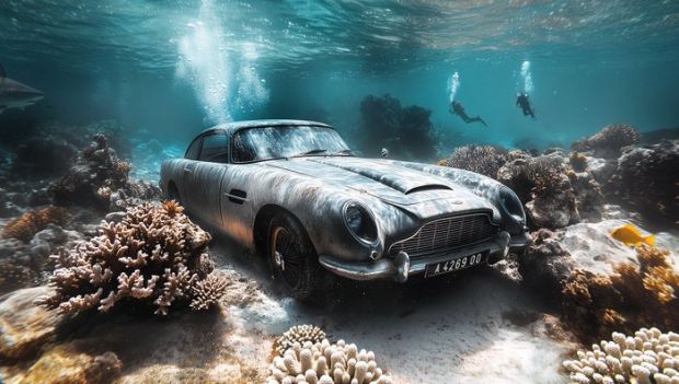 Artxlife - 007 Underwater White Coral Aston Martin DB5 [No Time To Die] [XL] | Catawiki
