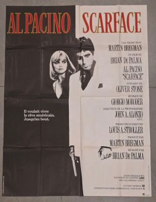 Intralink Film Graphic Design - Scarface - 160x120 cm | Catawiki