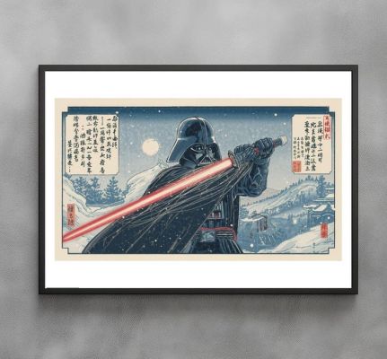 Star Wars - Winter Moon, Dark Lord - Darth Vader Star Wars - Pop Art - Signed and Numeroted 1/10 - Sato Hageshi | Catawiki