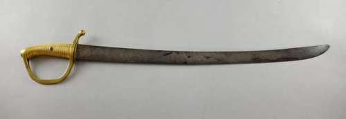 Film Prop, 19th century sword with brass handle and hand guard used in many film productions, 70cm. | Ewbank’s