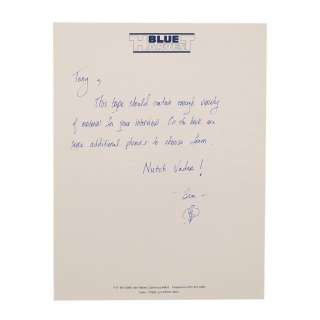 Star Wars: Return of the Jedi (1983) | Anthony Daniels Collection: Ben Burtt Handwritten Ewok Dialogue Page | Propstore