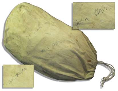 John Wayne‘s Personally Owned U.S. Army Duffel Bag From the Hit 1968 Film He Directed and Starred In, ‘‘The Green Berets‘‘