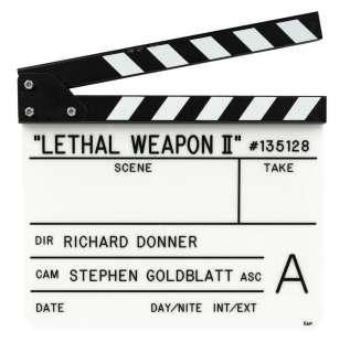 Richard Donner’s Lethal Weapon 2 Clapperboard. | Van Eaton Galleries