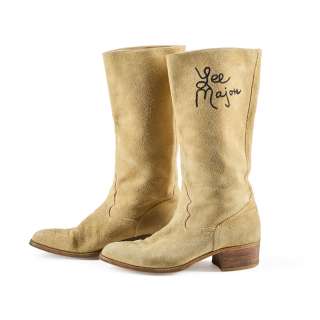 Lee Majors Signed Boots from The Big Valley | Studio Auctions