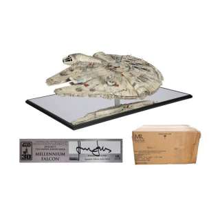 STAR WARS TOYS - Lot #393 : Sealed Master Replicas Studio-Scale Harrison Ford Signature Edition Millennium Falcon Artist Proof