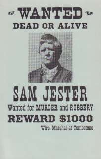 Lot 115 - The Big Valley Prop Wanted Poster