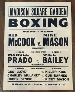 Star Trek original series RARE as seen on sceen boxing poster | Piece of the Past