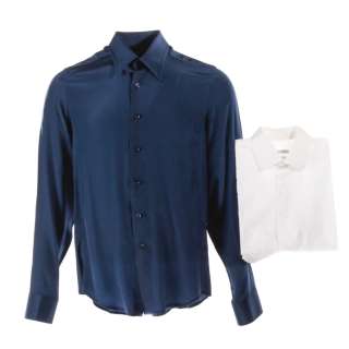 Lot #152 – House of Gucci Tom Ford Reeve Carney Screen Worn Shirt Set Ch 2-3 Sc 143 & 145
