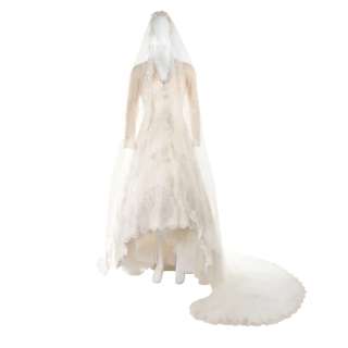 House of Gucci Patrizia Reggiani Lady Gaga Screen Worn Dress & Veil Ch 12 Sc 26-27 | VIP Fan Auctions
