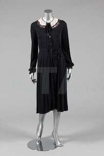The Jean Muir navy jersey dress worn by Joanna | Kerry Taylor Auctions