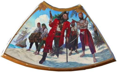 Pagemaster Original Pirate Rotunda Dome Ceiling Painting Set Piece | Premiere Props