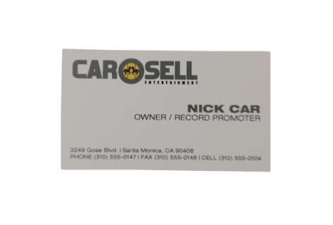 Be Cool - Be Cool (2005) Harvey Keitel’s Business Card