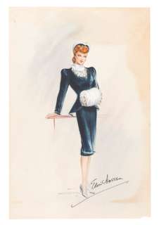 An “I Love Lucy" Lucille Ball Costume Design. | Van Eaton Galleries