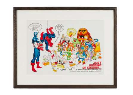 Jim Henson - Lot #257 - Marvel Comics "30th Anniversary" Artwork