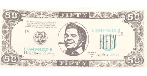 Back to the Future II screen used Biff Bill from the casino scene this one is a fifty! | Piece of the Past