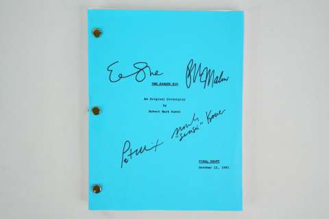 The Karate Kid Cast Signed Final Draft Screenplay | GWS Auctions