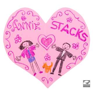 Annie (2014) | "Annie Loves Stacks" Heart Cards from Annie | Blacksparrow