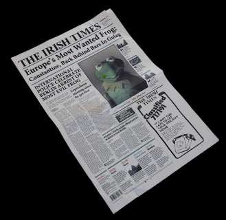 Lot 257 - Muppets Most Wanted - "The Irish Times" Newspaper Featuring Kermit The Frog