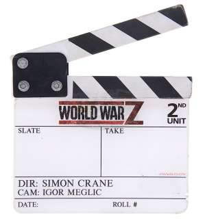 Lot 479 - World War Z - Production Clapper Board