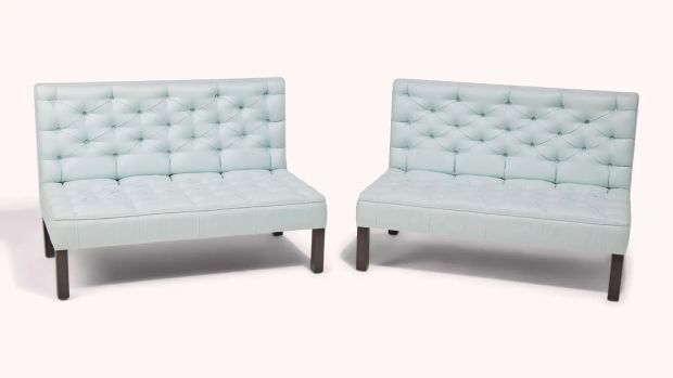 And Just Like That… - Lot ##438 - Carrie Bradshaw‘s Pair of Custom Button-Tufted Settees