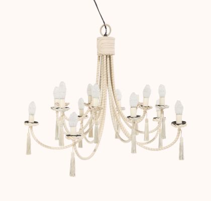 And Just Like That… | Lot #327 - Carrie Bradshaw’s Eight-Light Rope-Bound Chandelier | Julien’s