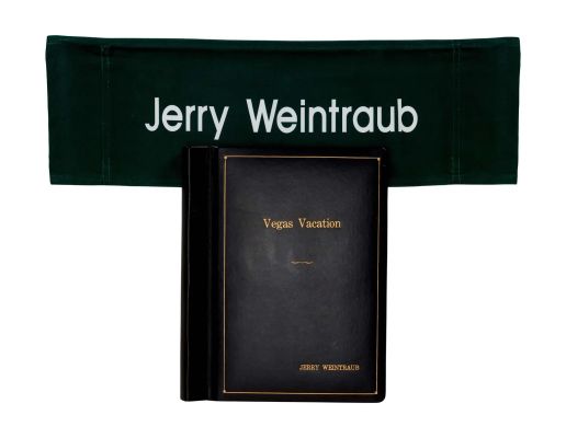 Jerry Weintraub | Lot #211 - “Vegas Vacation” Script and Chairback | Julien’s