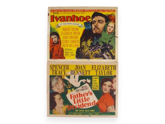 Lot 245 - (30) Lobby Cards & More, Liz Taylor 1950-60’s | Weiss Auctions