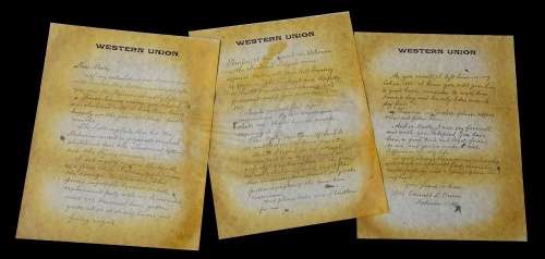 Back To The Future 3 - Doc’s Three Page Letter to Marty - 18329 | ScreenUsed