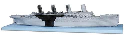 Model ’’RMS Titanic’’ Used in Pre-Production of James Cameron’s Smash Hit Film by Its Oscar-Winning Visual Effects Department -- Used to Simulate Underwater Damage | Nate Sanders