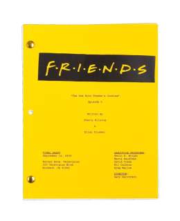 Lot 18 - Friends | "The One with Phoebe‘s Cookies" Script Studio Made Reproduction (A)
