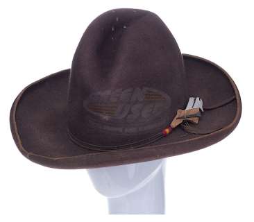Back To The Future 3 - Doc’s Western Hat with Bullet Hole (Christopher Lloyd) | ScreenUsed