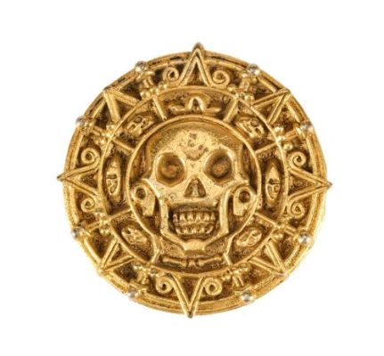 Pirates of the Caribbean: the Curse of the Black Pearl (2003) | Lot 1026 : Cursed Aztec Coin | Propstore