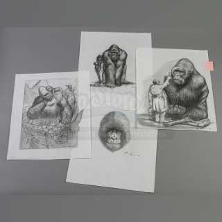 MIGHTY JOE YOUNG (1998) - Lot 219 - Carlos Huante Hand-Drawn Mighty Joe Illustrations