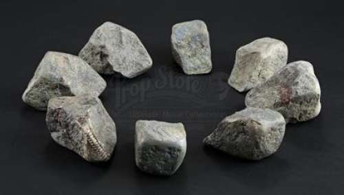 Power Rangers - Lot 183 - Eight Jason Scott‘s Training Day Marking Rocks