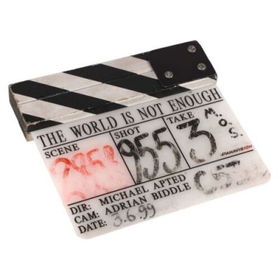 James Bond: the World Is Not Enough (1999) | Lot  296. Insert Clapperboard | Propstore